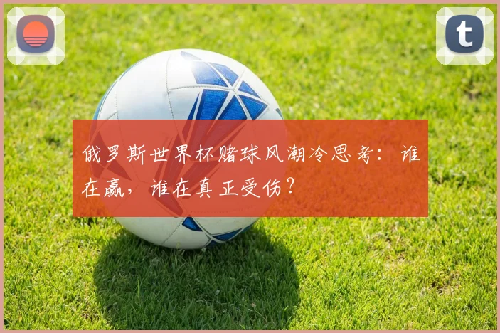 俄罗斯世界杯赌球风潮冷思考:谁在赢,谁在真正受伤?